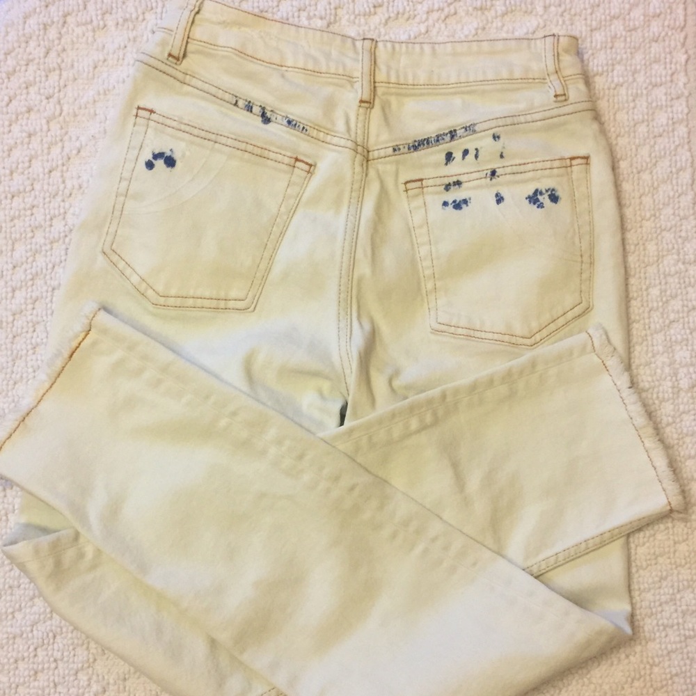 - MAJE Paoline Blanc Straight 10.5 Rise Jeans - Picture 8 of 13